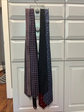 6 Men's Patterned Silk Ties - with hanger - Nordstrom and Jos A. Bank